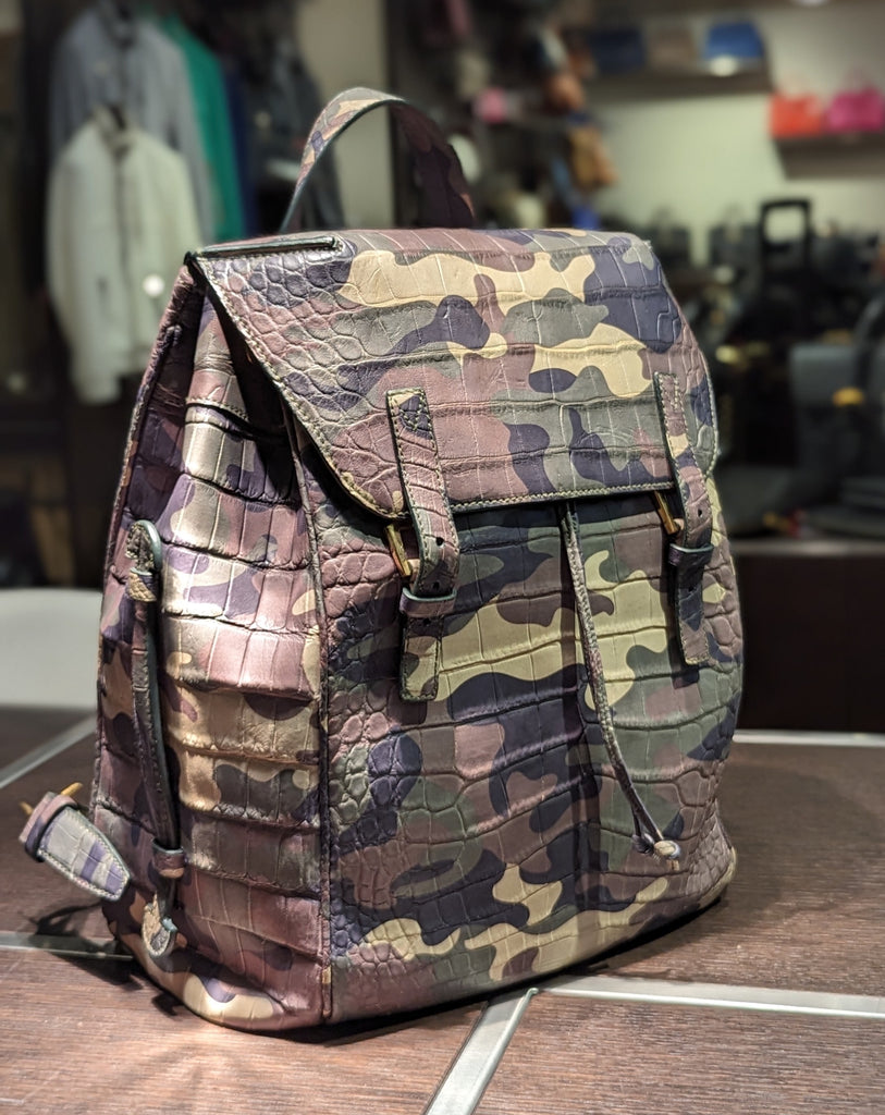 Rucksack Bag - Camouflage Crocodile - Ascot Shoes