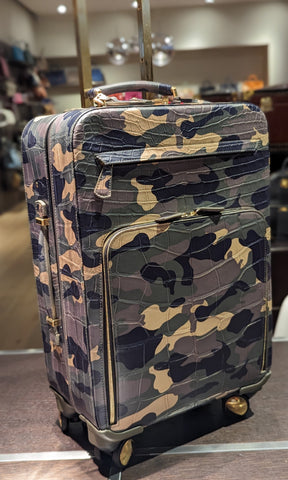 Bespoke Cabin Suitcase - Camouflage Crocodile