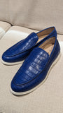 Ascot Cannes - Royal Blue Crocodile - Ascot Shoes