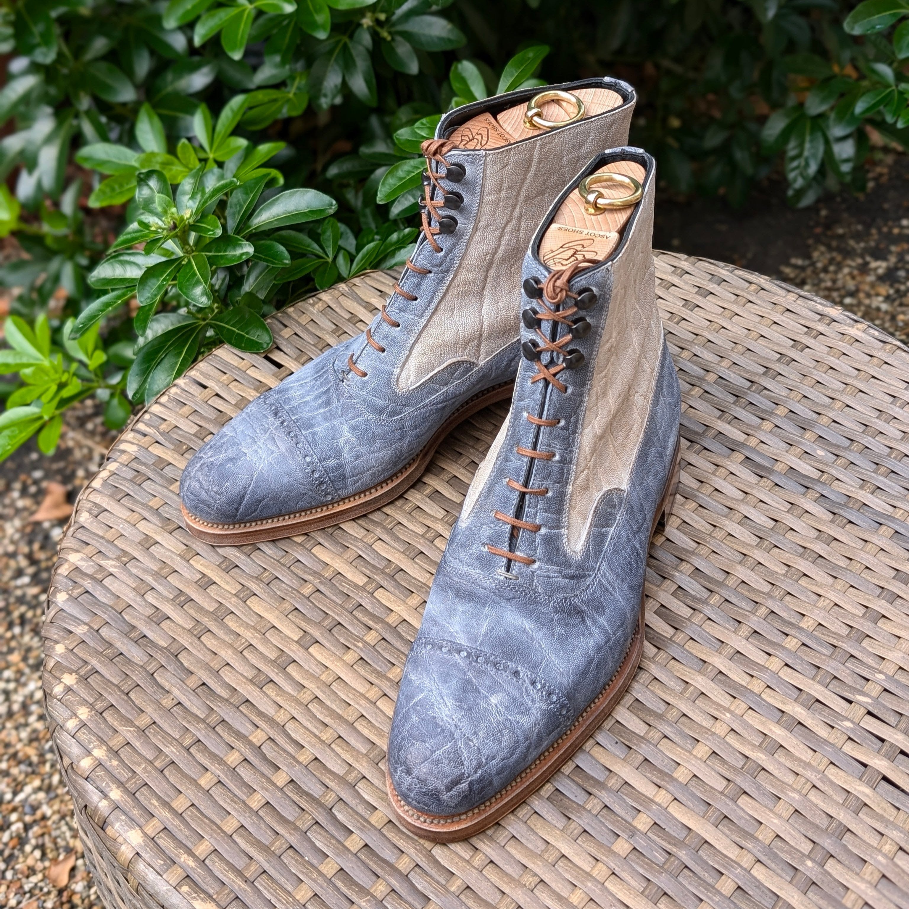 Ascot High Boots - Grey Elephant - Ascot Shoes