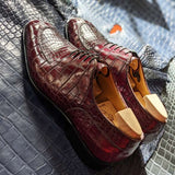 Ascot Kaan - Bordeaux Alligator - Ascot Shoes