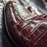 Ascot Kaan - Bordeaux Alligator - Ascot Shoes