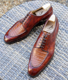 Ascot Kaan - Tan Crocodile & Tan Calf - Ascot Shoes