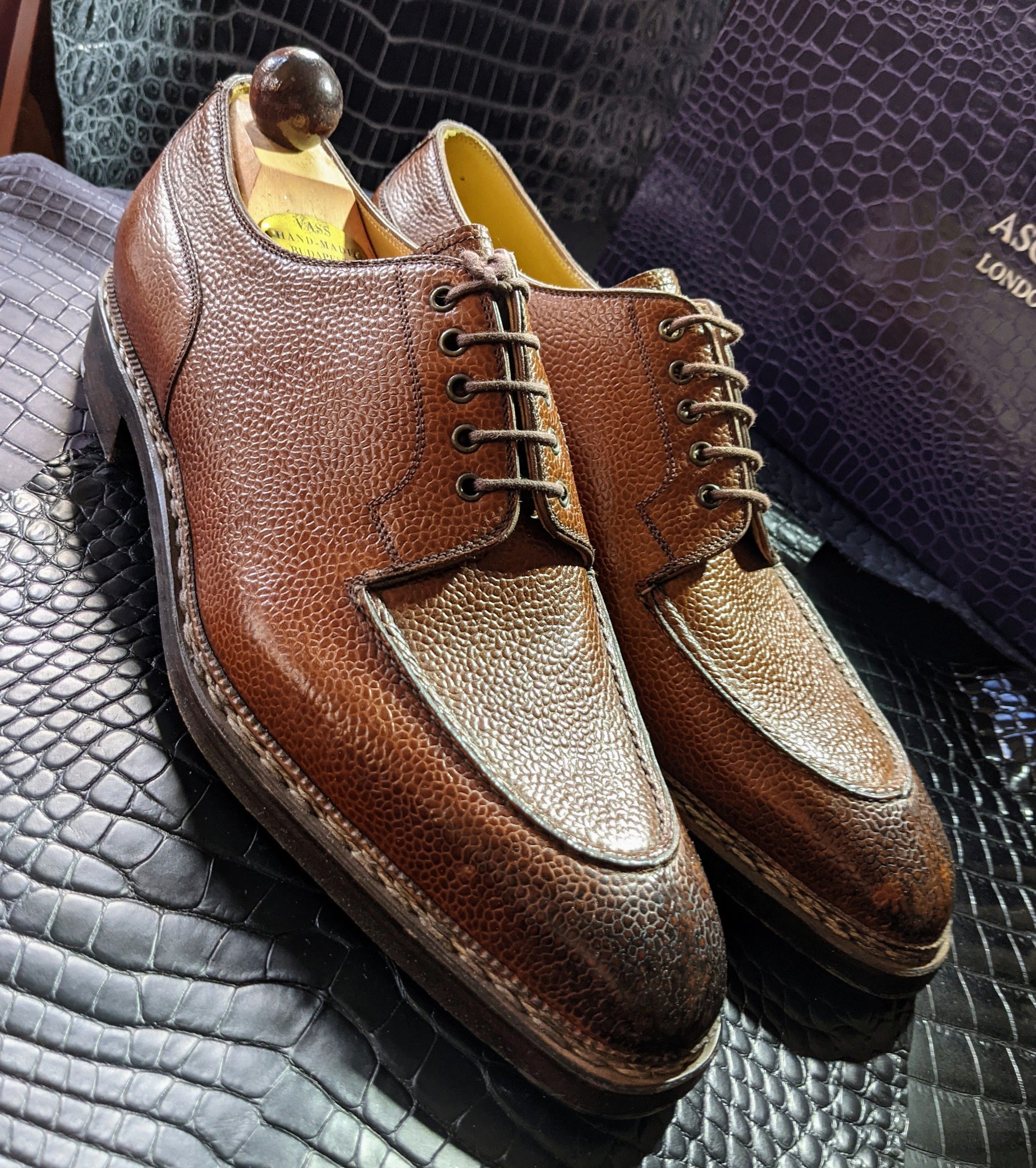 Ascot Kaan - Tan Scotch Grain, UK 9.5, U last - Ascot Shoes