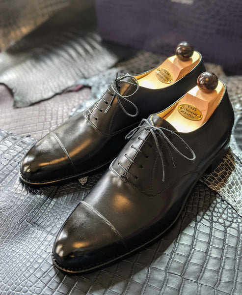 Vass Alt English - Black Calf, UK 10, F last – Ascot Shoes