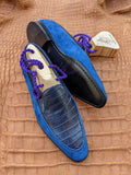 Ascot Forli - Blue Combination. - Ascot Shoes