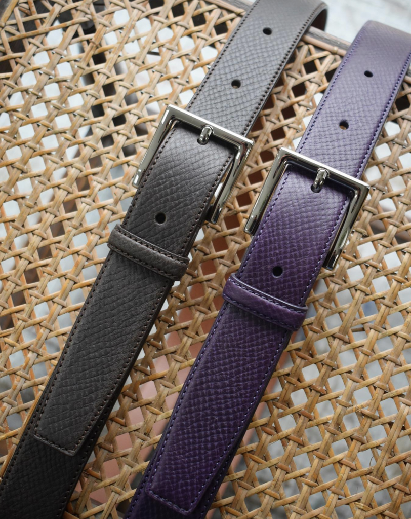 Bespoke Belt - Calf & Togo Leather - Ascot Shoes