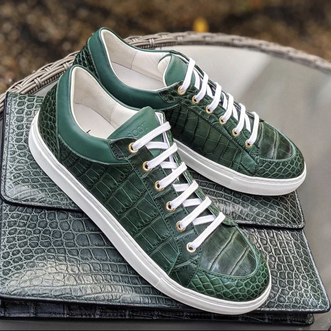 Ascot Crocodile Sneakers