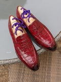 Ascot Sinatra - Red Crocodile - Ascot Shoes