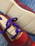 Ascot Sunseeker - Red Crocodile & Bordeaux Suede - Ascot Shoes