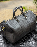 Duffel Bag - Black Nile Crocodile 60 cm - Ascot Shoes