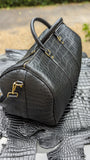 Duffel Bag - Black Nile Crocodile 50 cm - Ascot Shoes