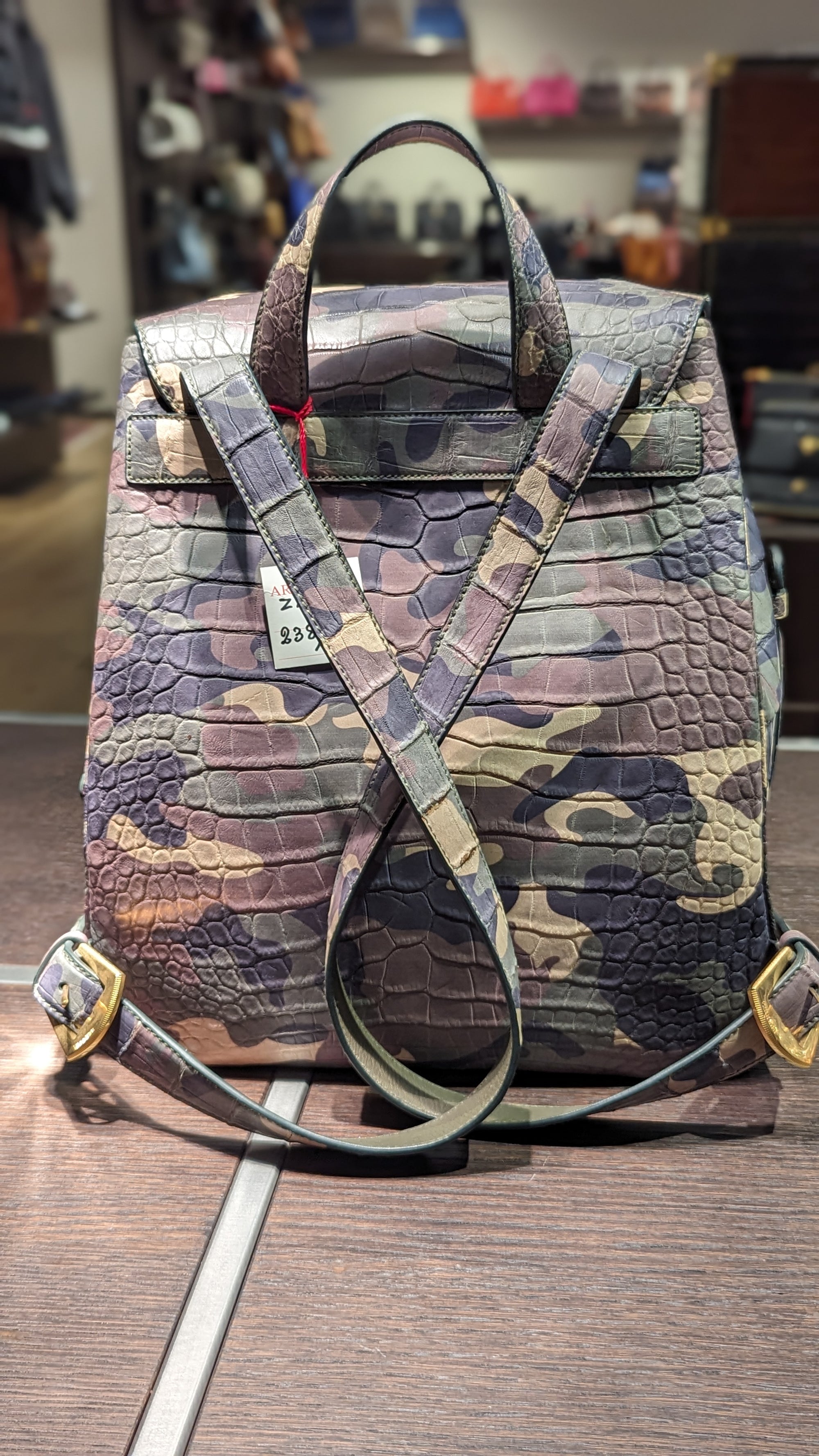 Rucksack Bag - Camouflage Crocodile - Ascot Shoes