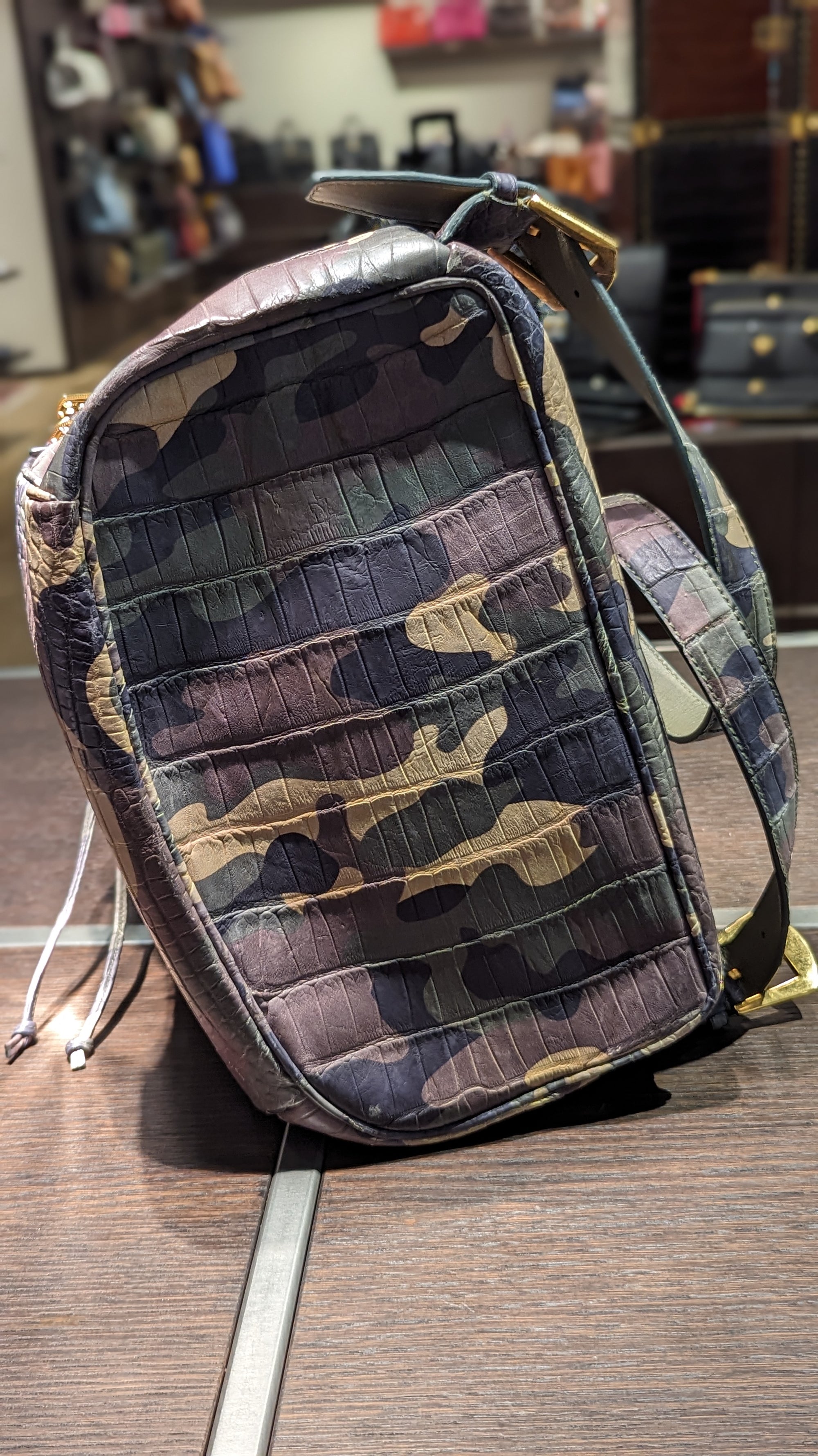 Rucksack Bag - Camouflage Crocodile - Ascot Shoes