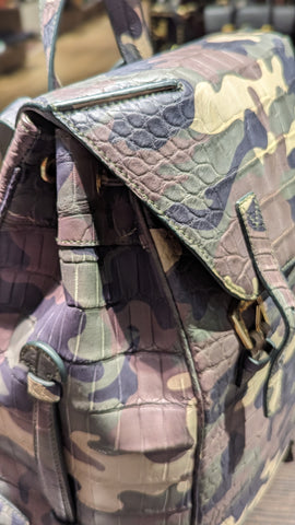 Rucksack Bag - Camouflage Crocodile