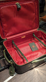 Bespoke Cabin Suitcase - Olive Green Crocodile - Ascot Shoes