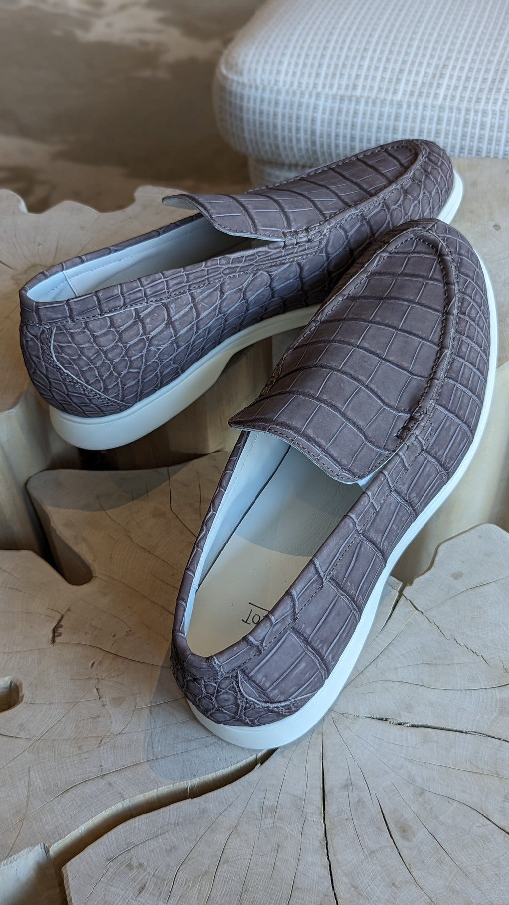Ascot Cannes - Grey Crocodile - Ascot Shoes