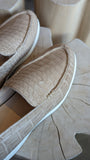 Ascot Cannes - Cream Crocodile - Ascot Shoes