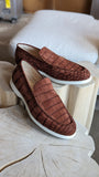 Ascot Cannes - Cognac Crocodile - Ascot Shoes