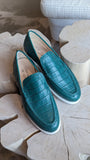 Ascot Cannes - Green Crocodile - Ascot Shoes