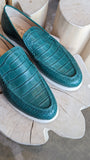 Ascot Cannes - Green Crocodile - Ascot Shoes