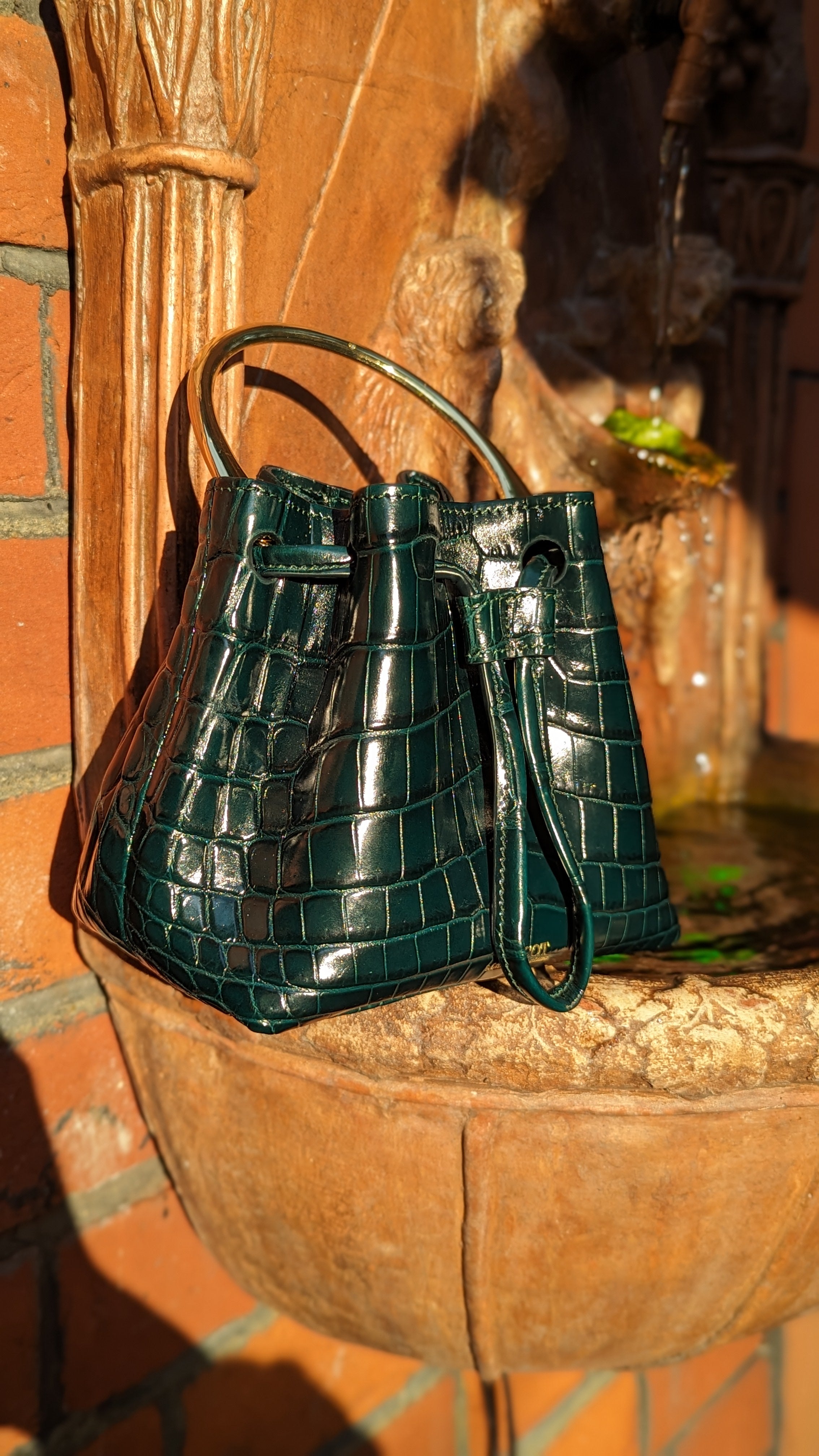 Bespoke Crocodile Bon Bon Bag - Ascot Shoes