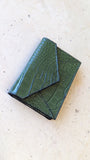 Credit Card & Coin Wallet - Green Crocodile - Ascot Shoes