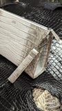 Bespoke Himalaya Crocodile Pouch Bag - Ascot Shoes