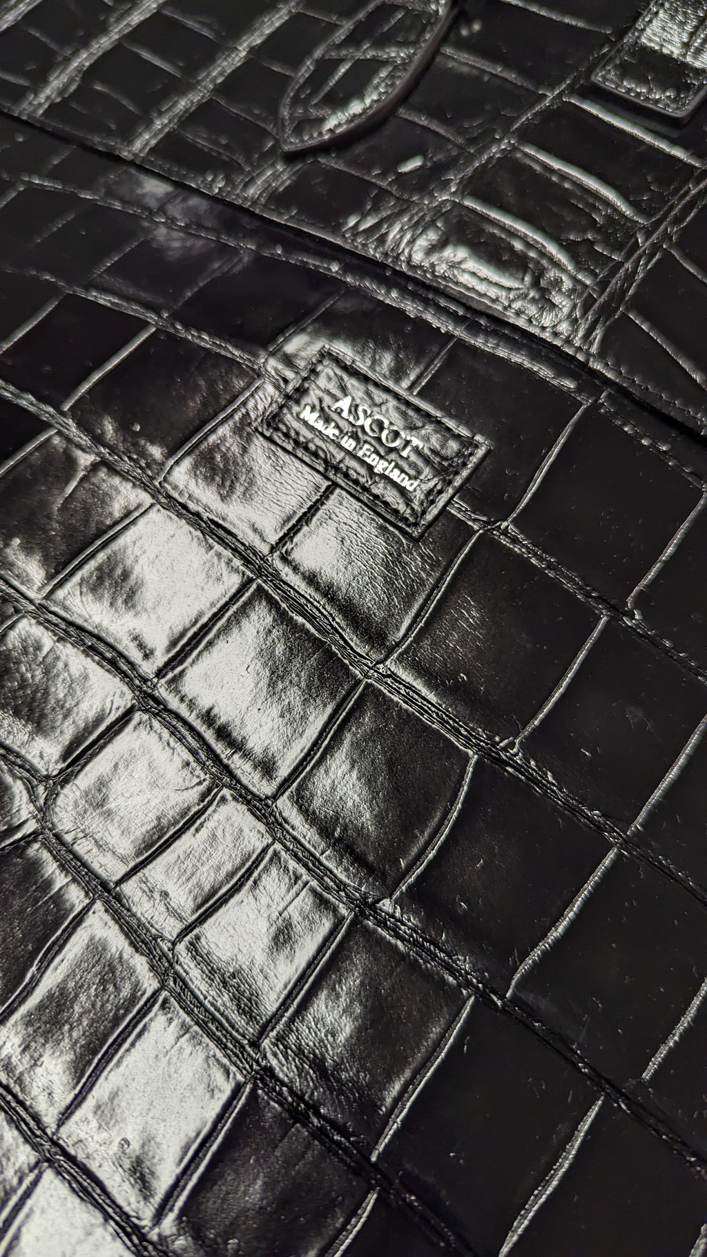 Bespoke Suit Carrier - Black Crocodile - Ascot Shoes