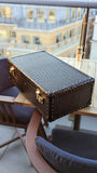 Custom cigar humidors - Black Crocodile - Ascot Shoes