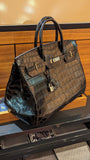 Ascot Bespoke Bag - Black Alligator 40 cm - Ascot Shoes