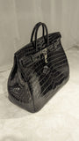 Ascot Bespoke Bag - Black Alligator 50 cm - Ascot Shoes