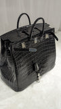 Ascot Bespoke Bag - Black Alligator 60 cm - Ascot Shoes