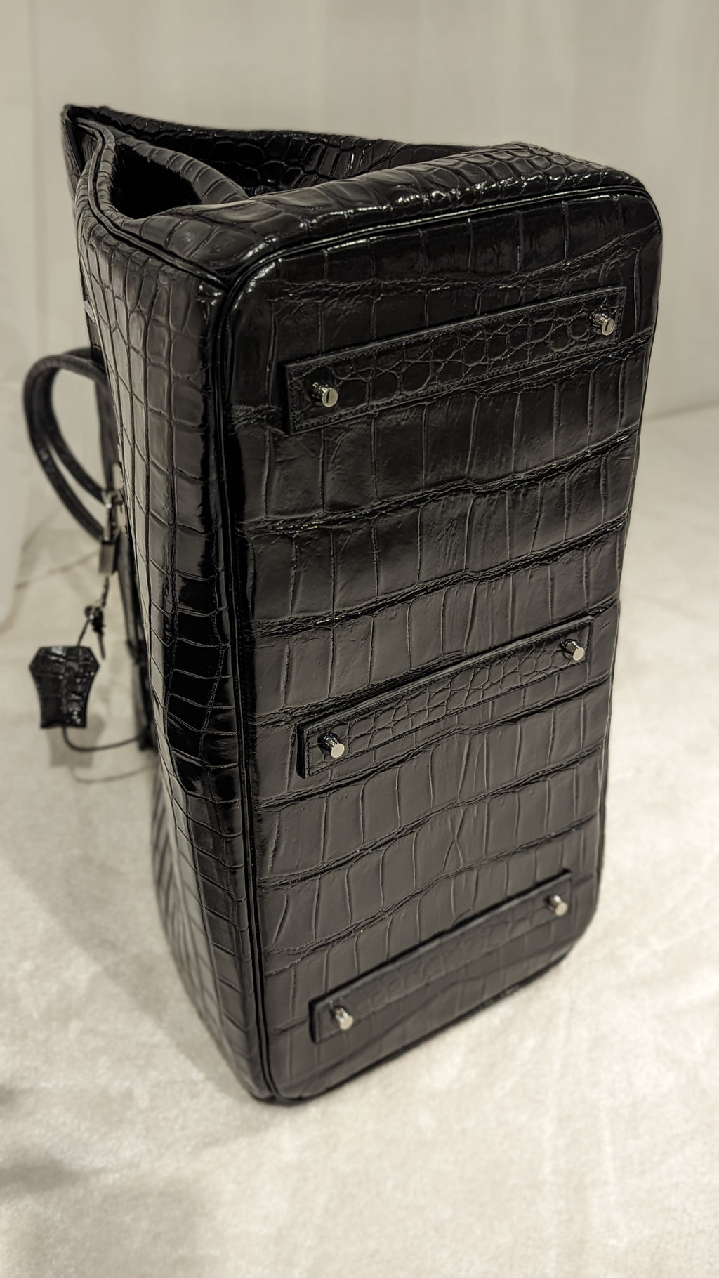 Ascot Bespoke Bag - Black Alligator 50 cm - Ascot Shoes