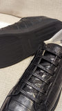 Ascot Sneakers - Black Crocodile - Ascot Shoes