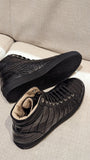 Ascot High Boot Sneakers - Black Crocodile - Ascot Shoes