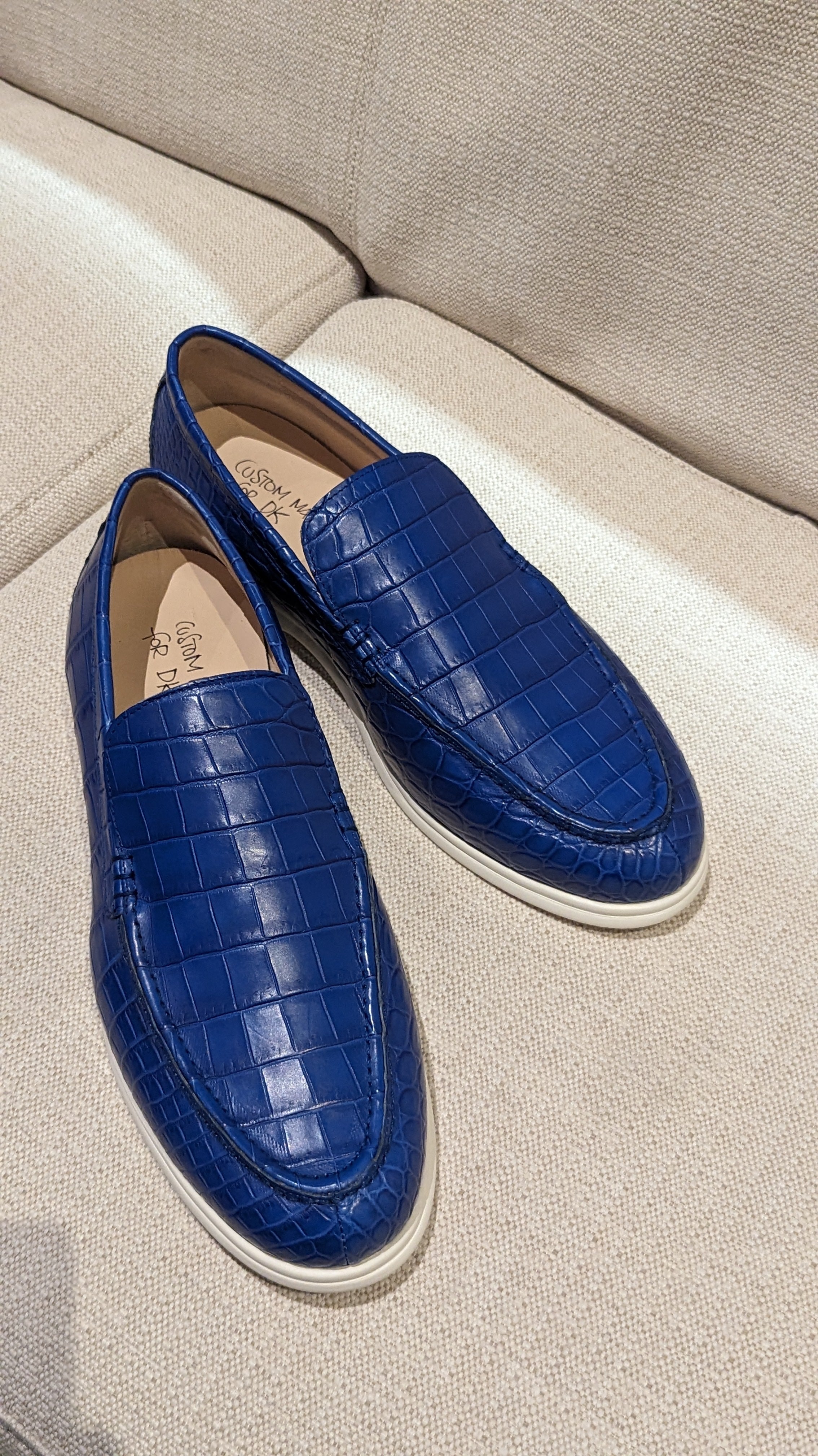 Ascot Cannes - Royal Blue Crocodile - Ascot Shoes