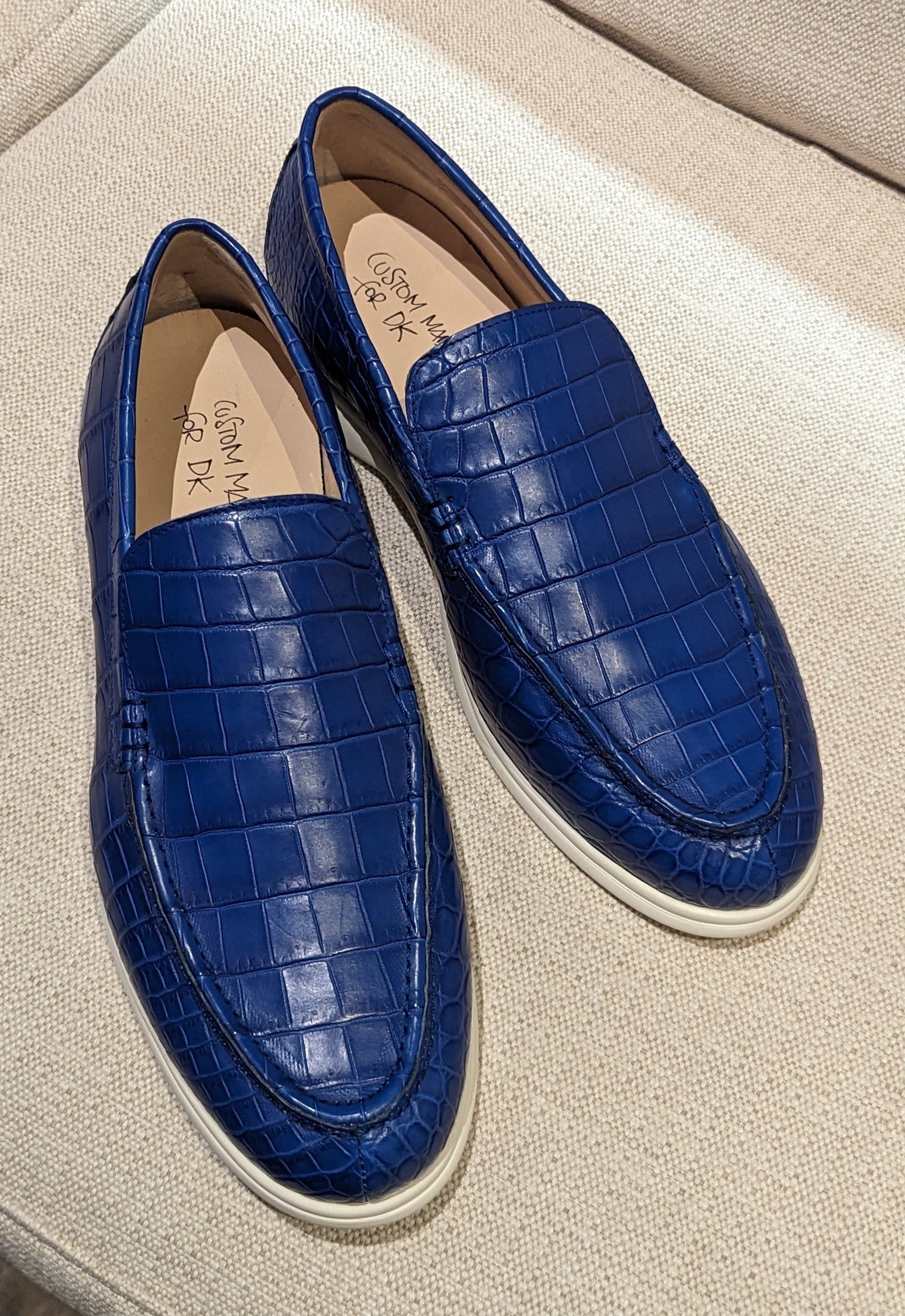 Ascot Cannes - Royal Blue Crocodile - Ascot Shoes