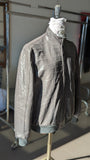 Bespoke Biker Jacket - Grey Crocodile - Ascot Shoes