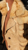 Bespoke Jacket - Tan Crocodile & Russian Sable fur - Ascot Shoes