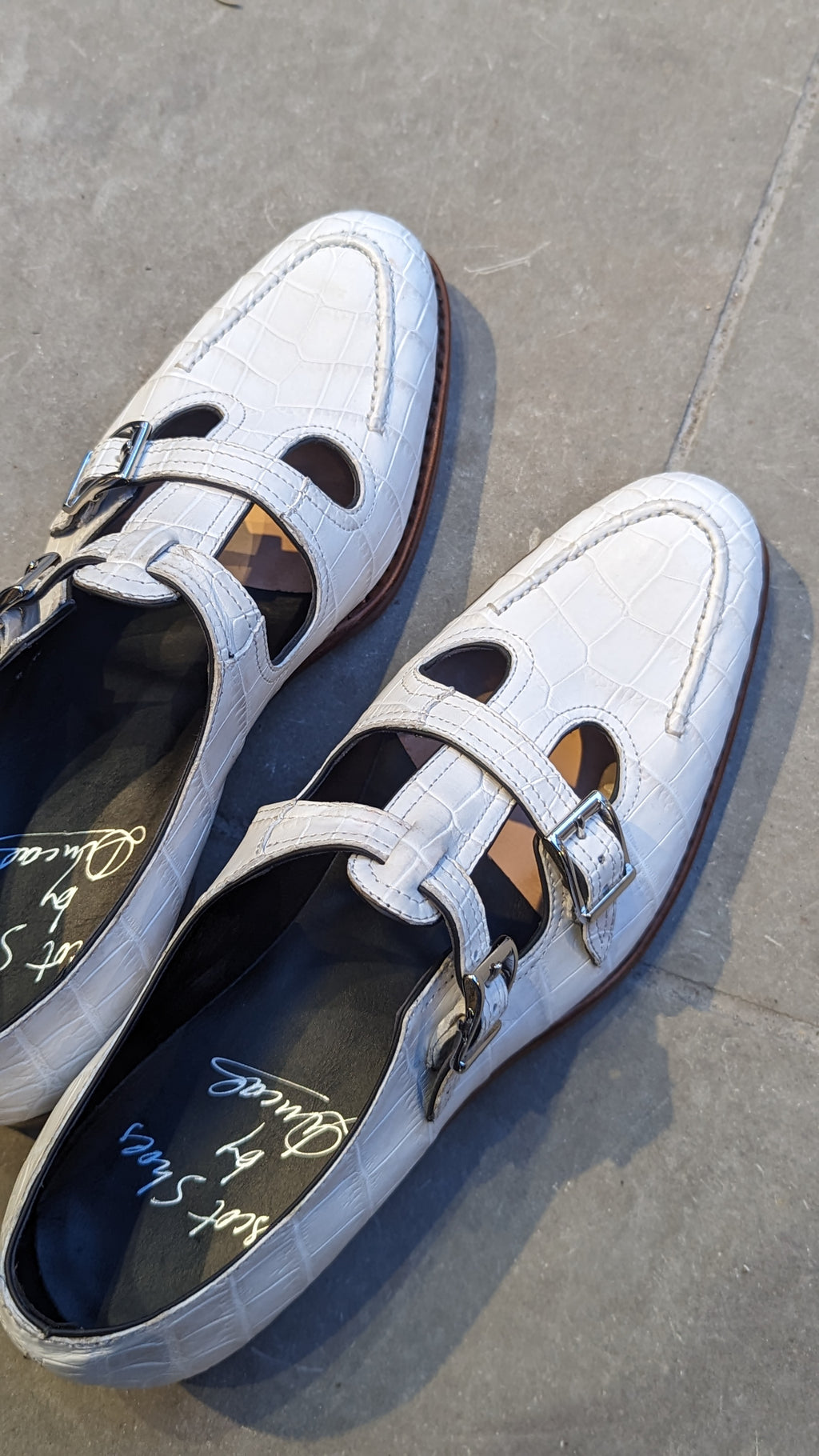 Ascot Roma - White Crocodile - Ascot Shoes