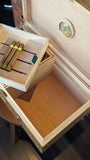 Custom cigar humidors - Beige Crocodile - Ascot Shoes