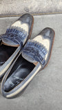 Shanghai Single Monk II. - Blue & Grey combination - Ascot Shoes