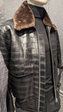 Bespoke Bomber Jacket - Black Crocodile - Ascot Shoes