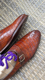 Ascot Monk Strap - Cognac Crocodile - Ascot Shoes