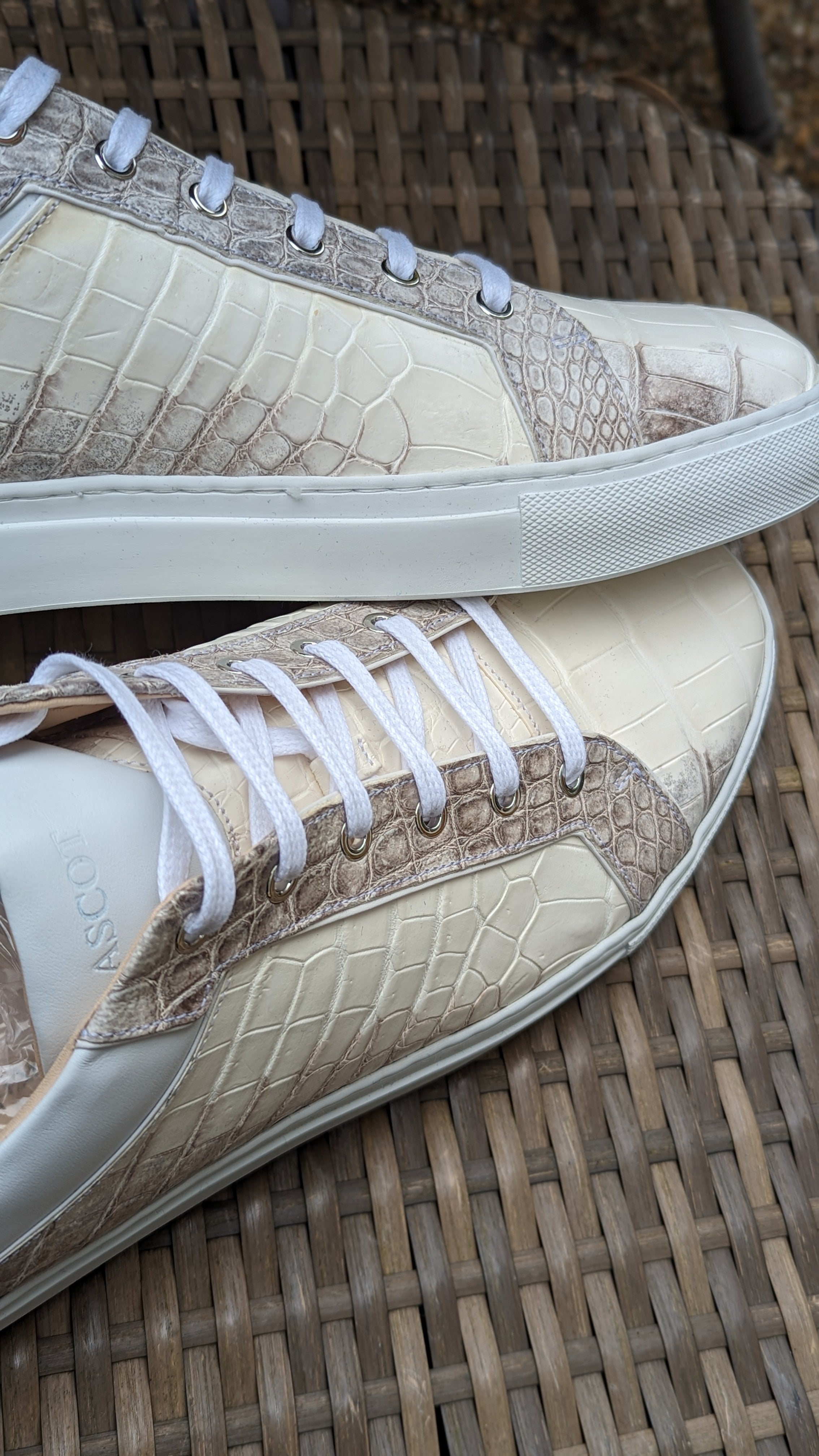 Ascot Sneakers - Himalayan Alligator - Ascot Shoes