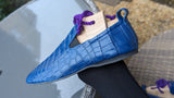 Ascot Tate - Blue Crocodile - Ascot Shoes