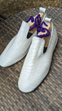 Ascot Venice - White Crocodile - Ascot Shoes