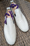 Ascot Tate - White Crocodile - Ascot Shoes
