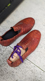 Ascot Tate - Tan Crocodile - Ascot Shoes